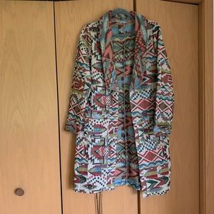 Nostalgia Aztec Print Jacket